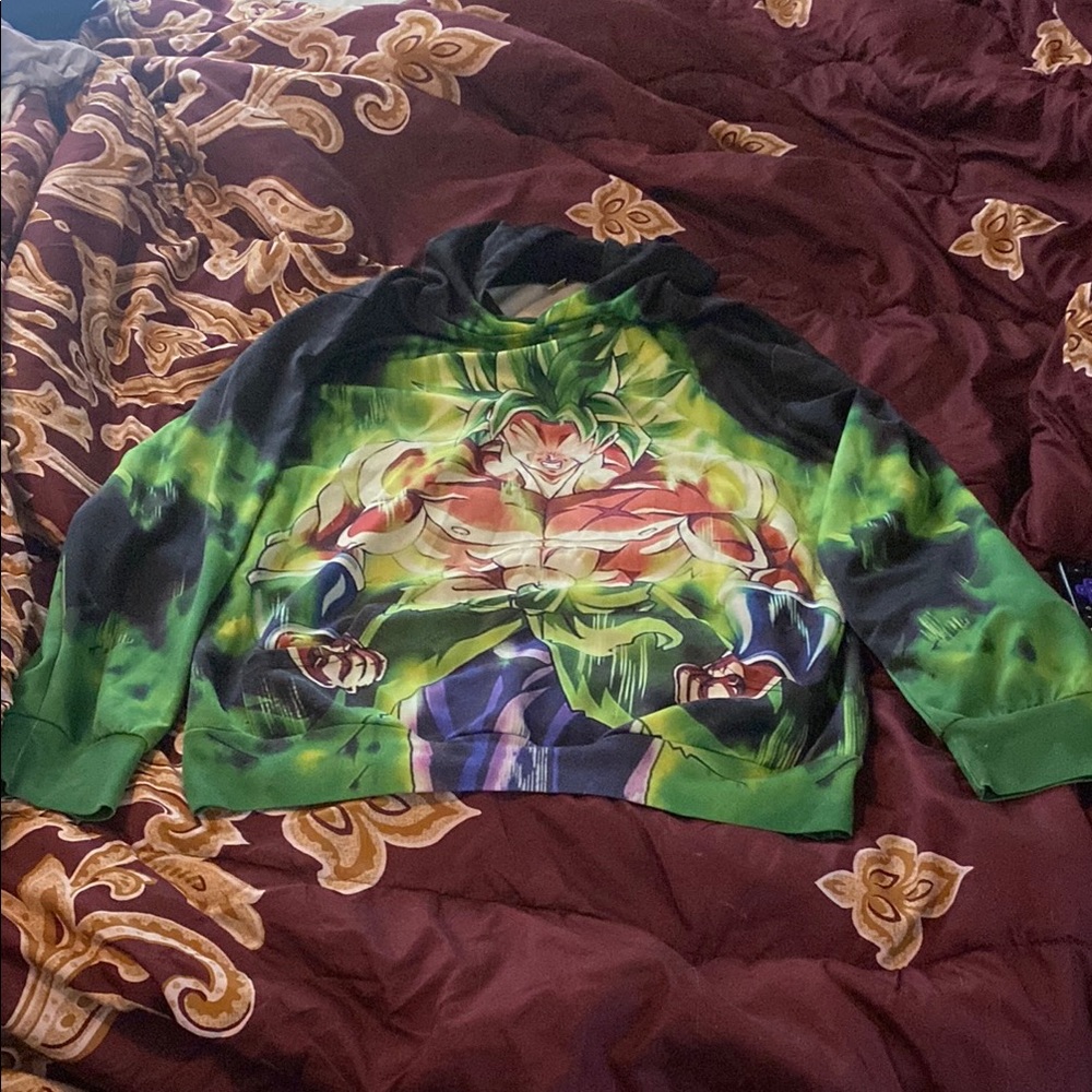Kids Green Graphic Hoodie